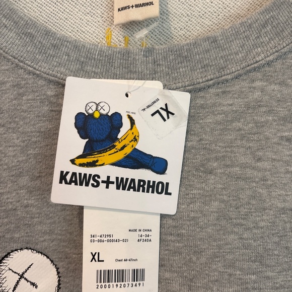 Uniqlo KAWS + Warhol Graphic Sweatshirt - Picture 5 of 6